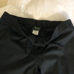 Black scrub pants / XS - petite